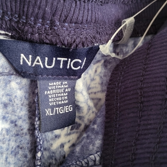Nautica Pajama Sleepwear Set Loungewear Snowflake Print - Picture 8 of 11